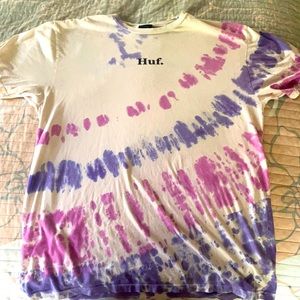 Tie dye HUF t-shirt